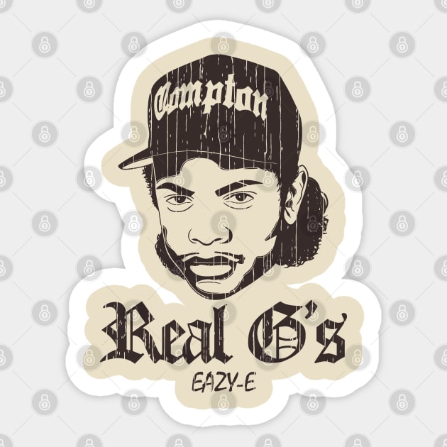 Retro Real Eazy-E Sticker by Radenpatah